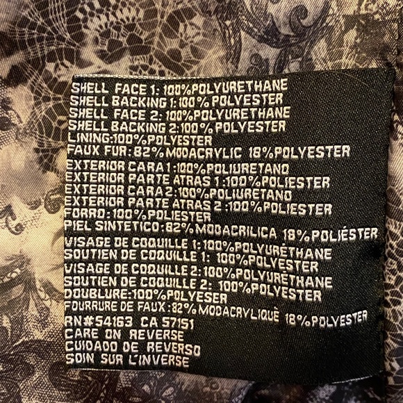 Guess Leather Jacket with Pink Fur Collar - Picture 9 of 10